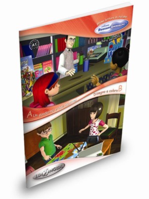 Un quaderno e due matite/Disegno e coloro